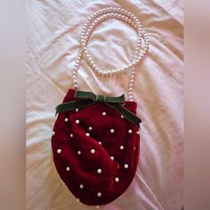 RARE Moschino Strawberry Pearl Purse